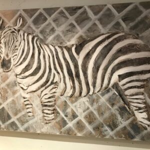 schilderij zebra